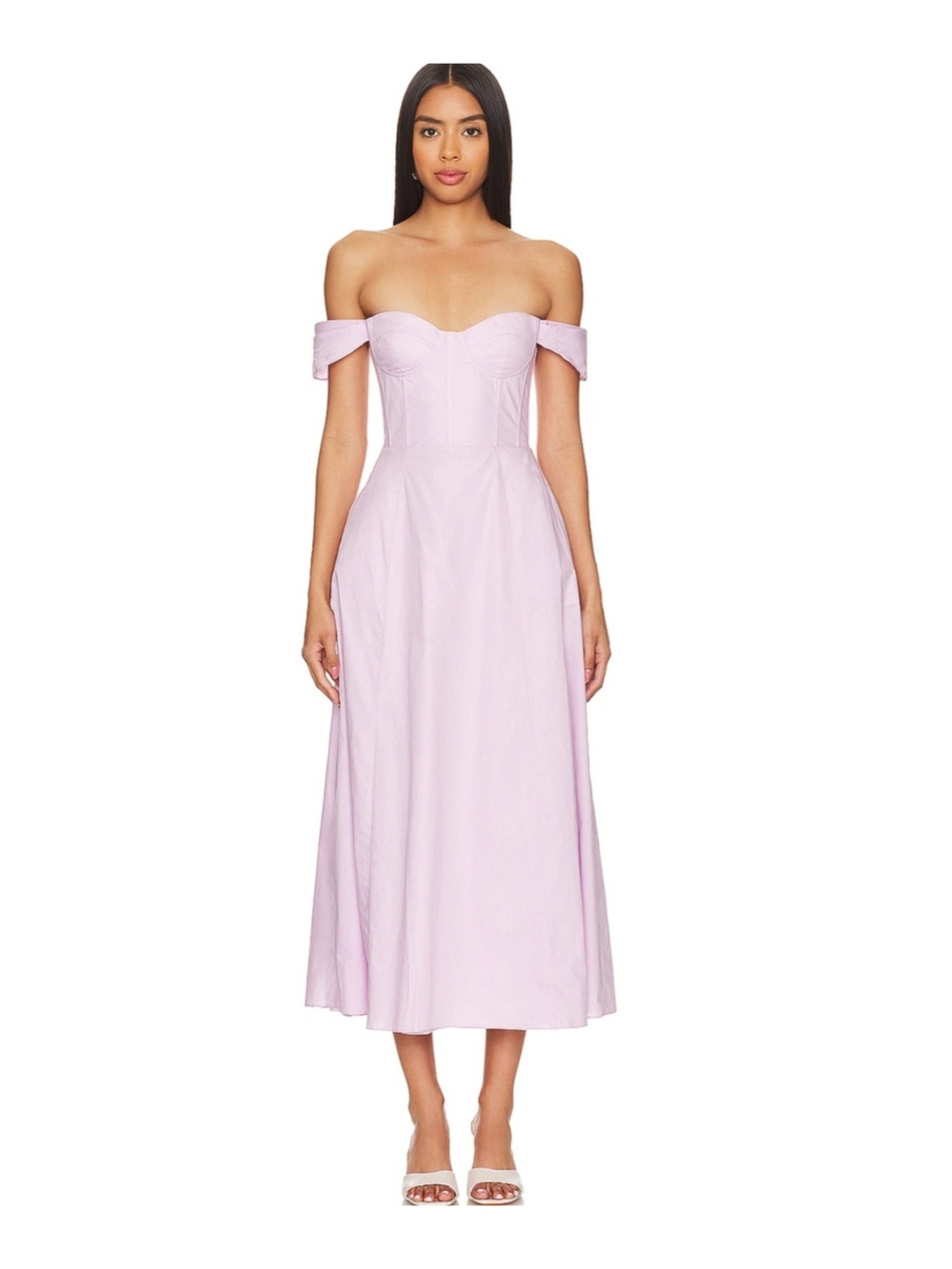 Bardot X Revolve Magdalena Midi Dress In Lilac Size M